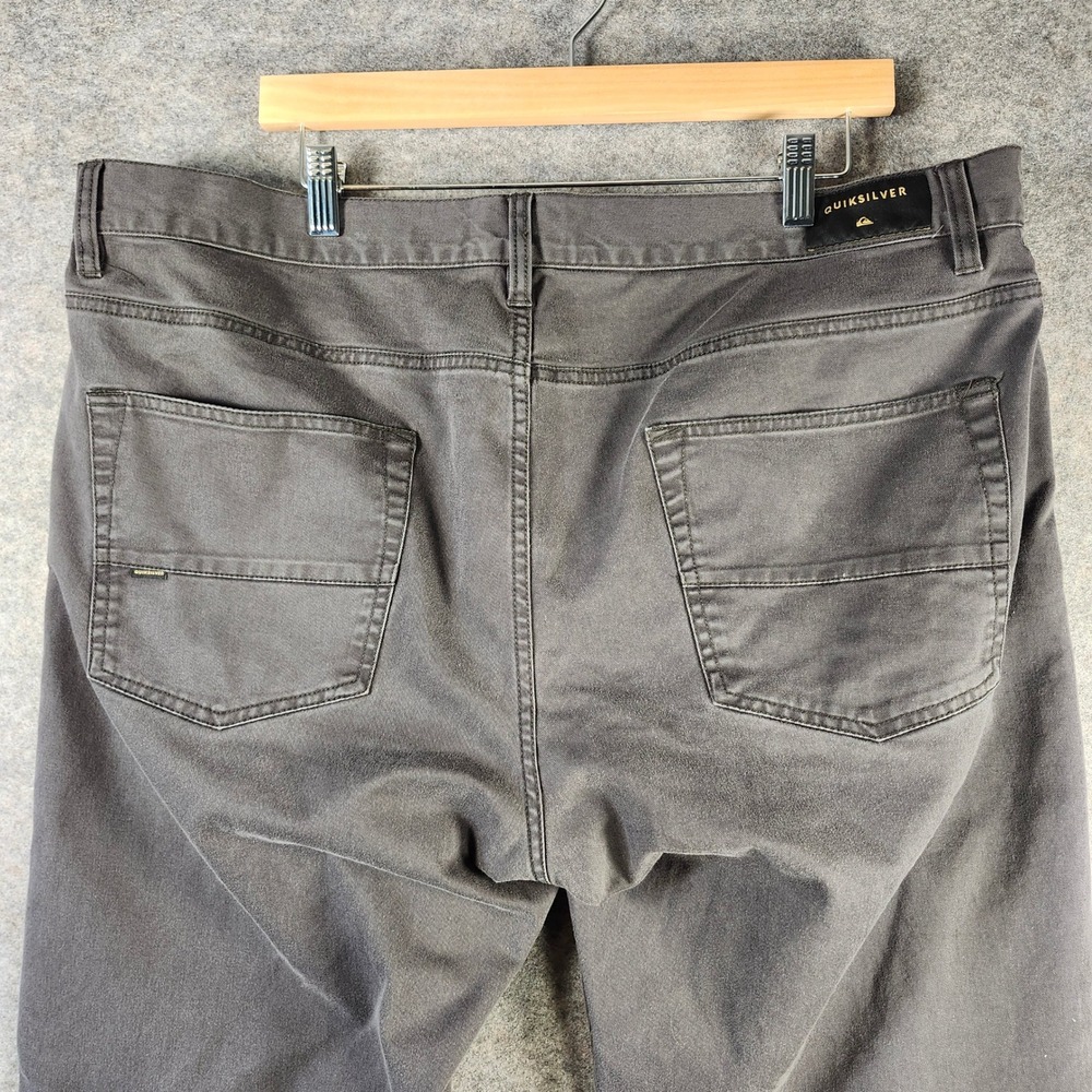 Quiksilver Jeans Revolver Straight Fit Pockets Stretch Men 40x30 Gray Y2K Skater - Picture 16 of 16